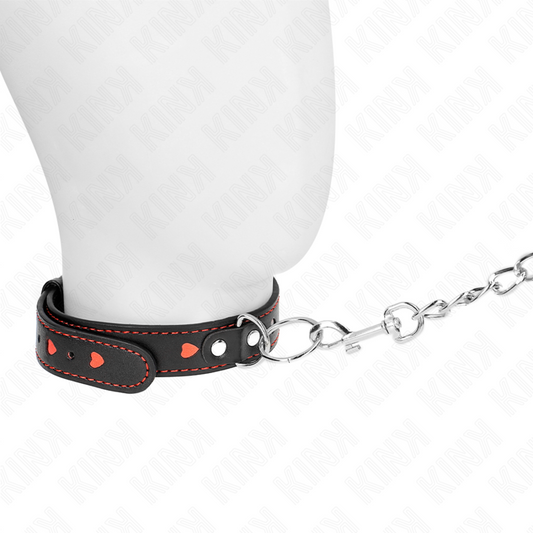KINK - COLLAR CON PULSERA 65 CM DETALLES DE CORAZÓN 52,5 X 2,5 CM