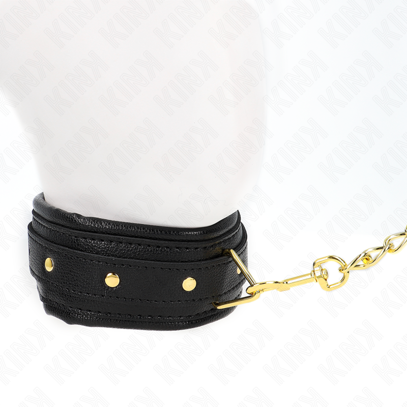 KINK - COLLAR CON PULSERA IMITACIÓN PIEL ESPONJA MODELO 1 AJUSTABLE 37-54 CM X 3 CM