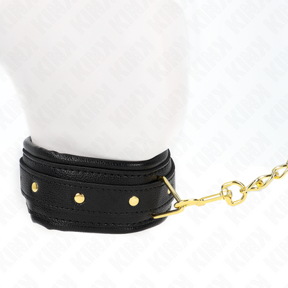 KINK - COLLAR CON PULSERA IMITACIÓN PIEL ESPONJA MODELO 1 AJUSTABLE 37-54 CM X 3 CM