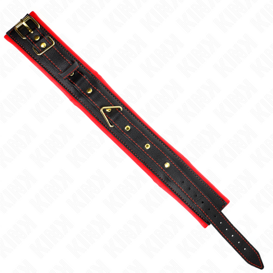 KINK - COLLAR CON PULSERA IMITACIÓN PIEL ESPONJA MODELO 2 AJUSTABLE 37-54 CM X 3 CM
