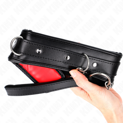 KINK - COLLAR CON PULSERA IMITACIÓN PIEL ESPONJA MODELO 3 AJUSTABLE 37-54 CM X 3 CM