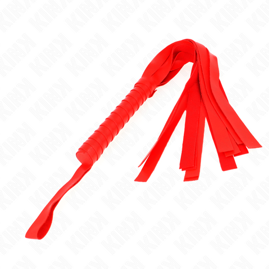 KINK - Fouet à queue large rouge 48.5 CM