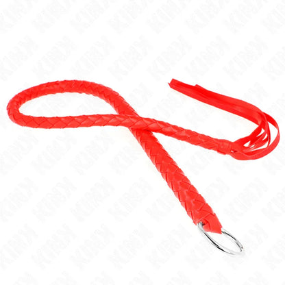 Kink – Fouet Serpent avec Anneau Rouge 65 cm