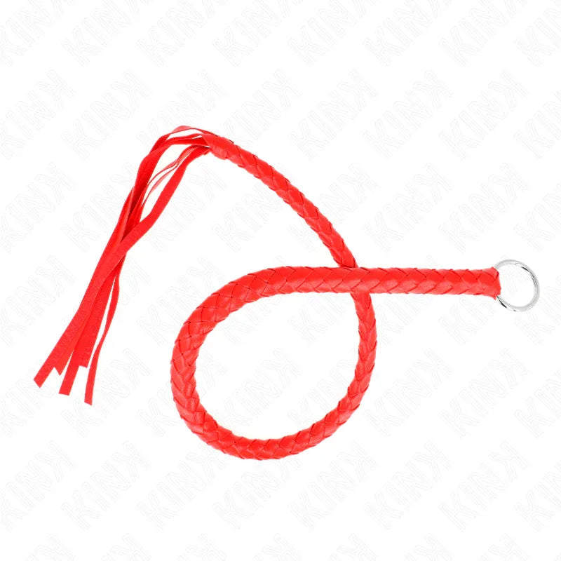 Kink – Fouet Serpent avec Anneau Rouge 65 cm