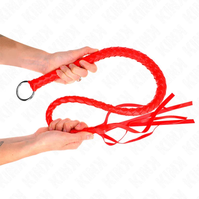 Kink – Fouet Serpent avec Anneau Rouge 65 cm