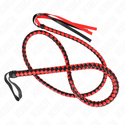 KINK - LÁTIGO LARGO DE SERPIENTE ROJA 210 CM