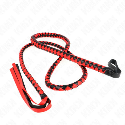 Kink – Fouet Long Serpent Rouge 210 cm