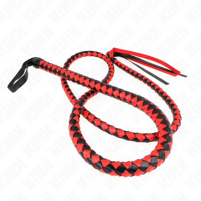KINK - LÁTIGO LARGO DE SERPIENTE ROJA 210 CM