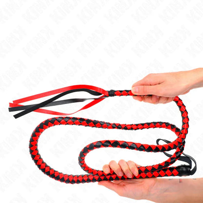 Kink – Fouet Long Serpent Rouge 210 cm