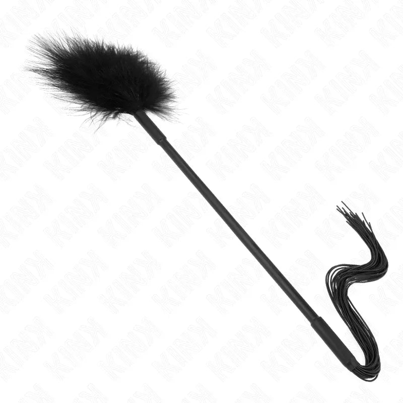 Kink – Fouet en Silicone avec Plumes pour Chatouiller 47 cm
