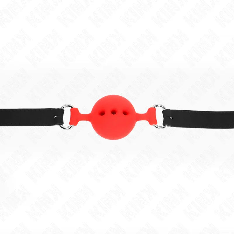 Kink – Bag Entier en Silicone 55 X 2 cm avec Boule de 4,5 cm taille M Rouge Ajustable 35 51 cm