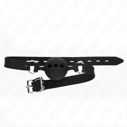 Kink – Bâton Entierement Silicone 55 X 2 cm avec Boule de 5 cm taille l Noir Ajustable 35 51 cm
