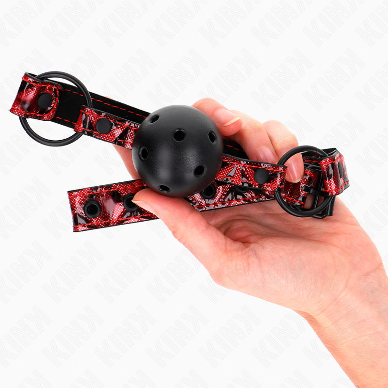 KINK - BOULE MOTIF DIAMANT 4.5 CM GAG MODÈLE 2 64.5 CM RÉGLABLE 42-60 CM