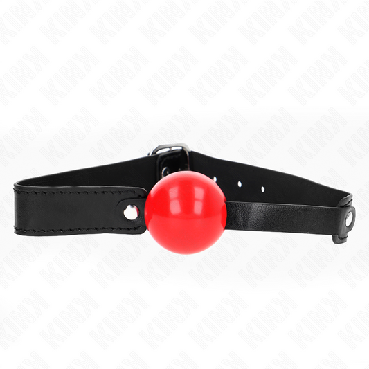 KINK - MORDAZA DE BOLA DE TPE SUAVE DE 4 CM MODELO 1 66 x 2,5 CM AJUSTABLE 41-61 CM