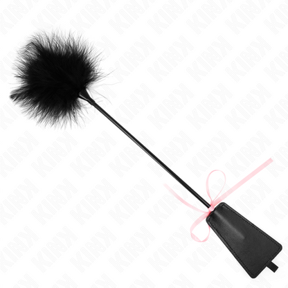 KINK - PLUMAS CRUJIENTES CON LAZO DE CINTA ROSA 49 CM