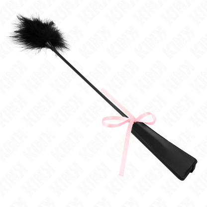 KINK - PLUMAS CRUJIENTES CON LAZO DE CINTA ROSA 49 CM