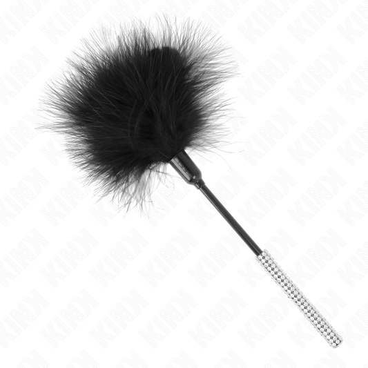 KINK - PLUME CHACOUILLES AVEC MANCHE STRASS 27 CM