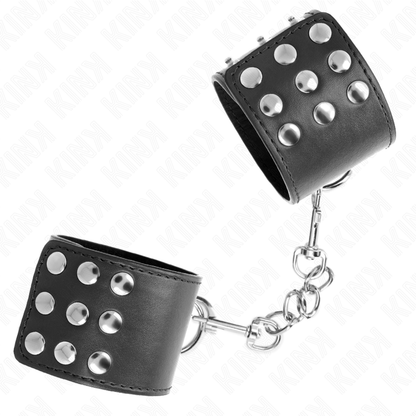 KINK - APPUI-POIGNETS AVEC BOUTON-PRESSION NOIR RÉGLABLE 19-24 CM X 5.5 CM