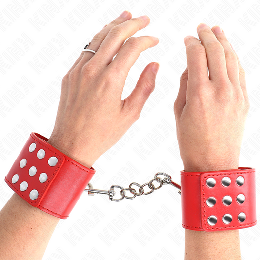 KINK - REPOSAMUÑECAS CON CIERRE ROJO AJUSTABLE 19-24 CM X 5,5 CM