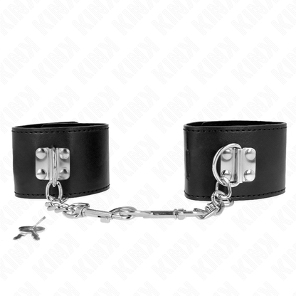 KINK - REPOSAMUÑECAS CON CIERRE DE CANDADO NEGRO AJUSTABLE 16-23 CM X 5,5 CM