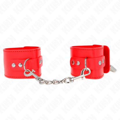 KINK - REPOSAMUÑECAS CON CIERRE DE CANDADO ROJO AJUSTABLE 16-23 CM X 5,5 CM