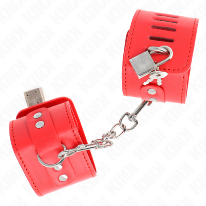 KINK - REPOSAMUÑECAS CON CIERRE DE CANDADO ROJO AJUSTABLE 16-23 CM X 5,5 CM
