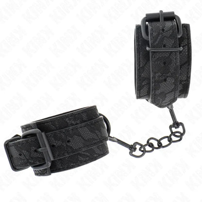 Kink – Poignets Recouverts de Dentelle Foncée Réglable Noir 19 26 cm