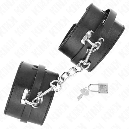 KINK - APPUI-POIGNETS VERROUILLABLES DELUXE NOIR ADJUSTABLE 14.5-21 CM X 6 CM