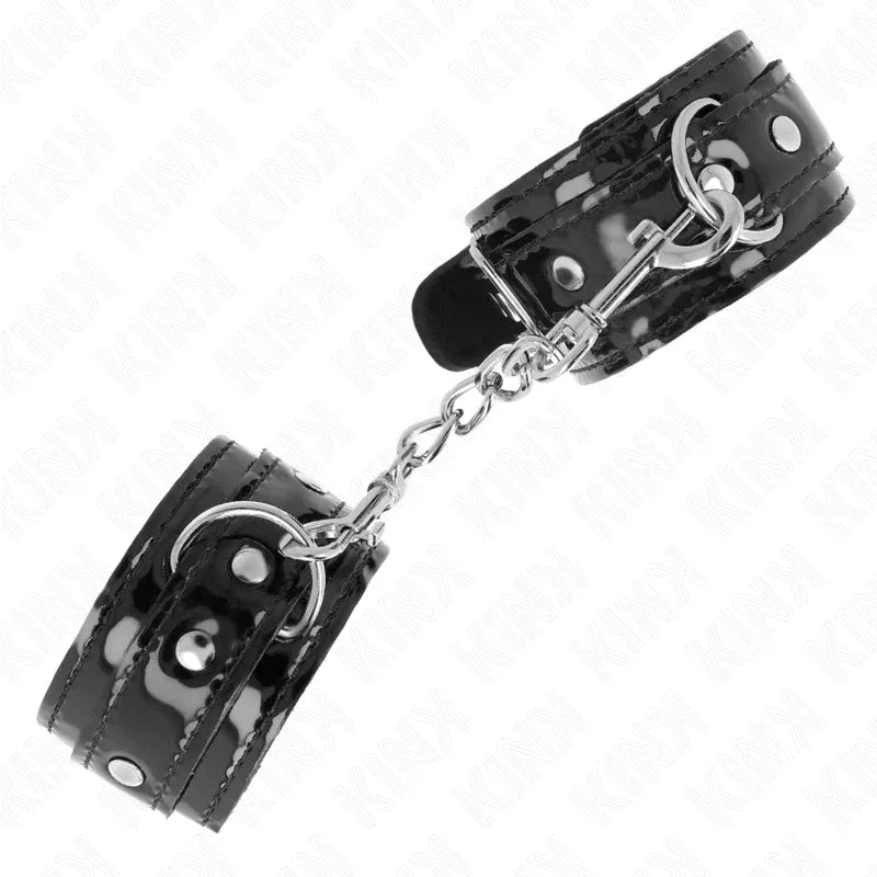 Kink – Poignets en Néoprène Brillant Ajustables 17 24 cm X 4,5 cm