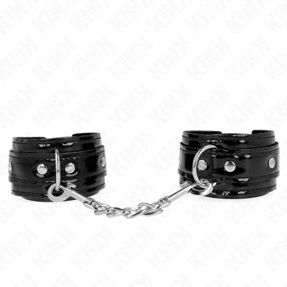 Kink – Poignets en Néoprène Brillant Ajustables 17 24 cm X 4,5 cm