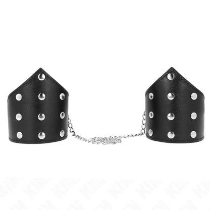 Kink – Bracelets Style Point Noir avec Chaîne Réglable 17 23 cm X 8,5 cm