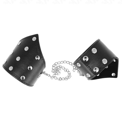 Kink – Bracelets Style Point Noir avec Chaîne Réglable 17 23 cm X 8,5 cm