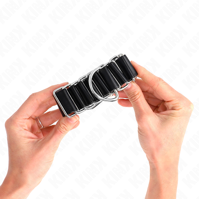 KINK - APPUI-POIGNETS FINS COMME CHARNIÈRES NOIR RÉGLABLE 16-22 CM