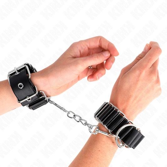 KINK - REPOSAMUÑECAS FINO TIPO BISAGRA NEGRO AJUSTABLE 16-22 CM X 3,5 CM