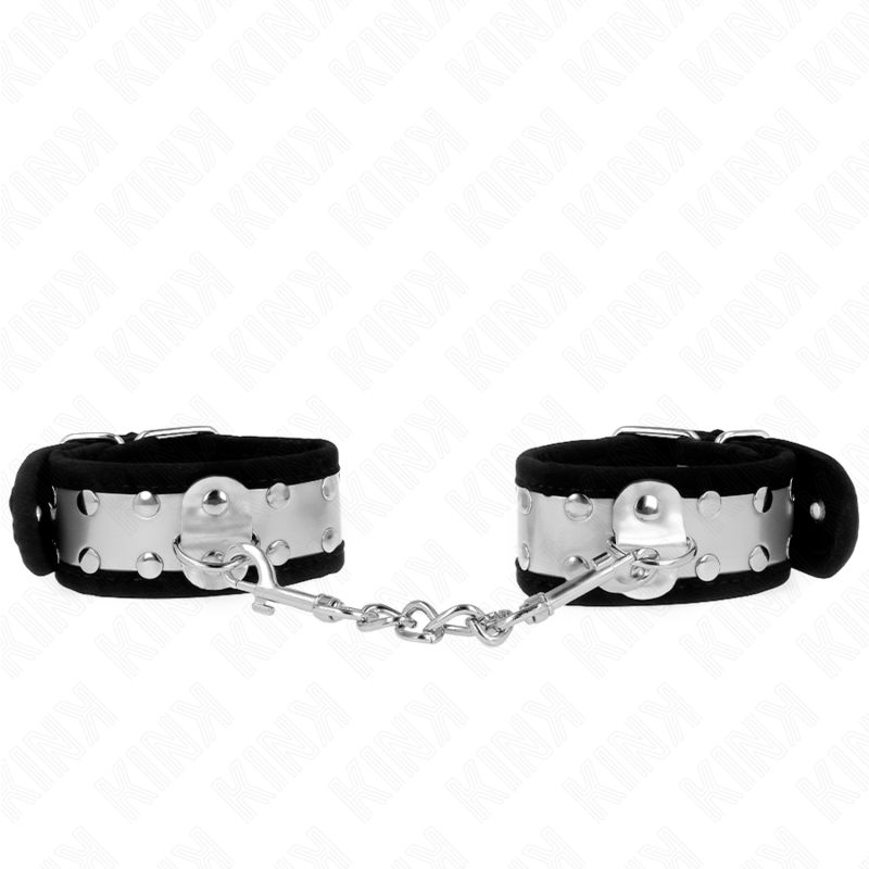 KINK - REPOSAMUÑECAS DELGADO NEGRO/PLATA 30 X 4 CM