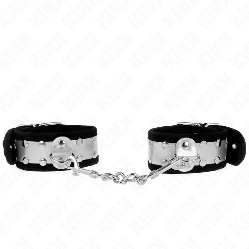 Kink – Appui Poignets Fins Noir / Argent 30 X 4 cm