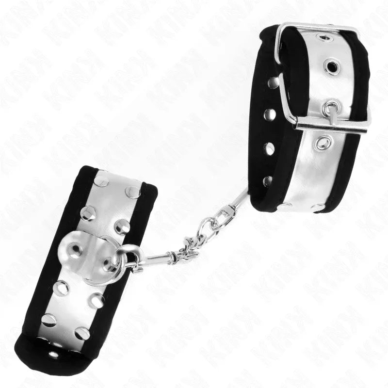 Kink – Appui Poignets Fins Noir / Argent 30 X 4 cm