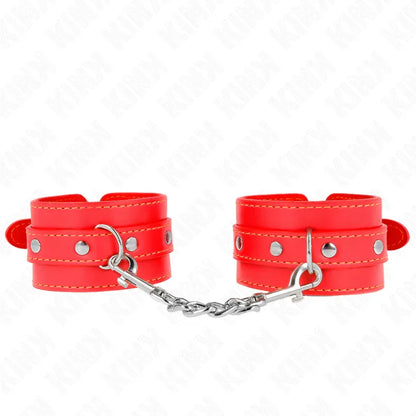 Kink – Appareils Poignets Fins Rouge Ajustables 21 33 cm
