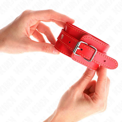 Kink – Appareils Poignets Fins Rouge Ajustables 21 33 cm