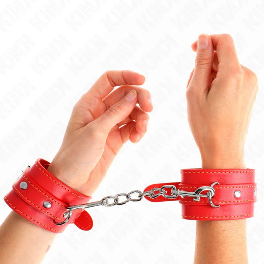 Kink – Appareils Poignets Fins Rouge Ajustables 21 33 cm