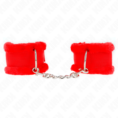 KINK - REPOSAMUÑECAS CON FORRO DE PELO ROJO AJUSTABLE 17-31 CM X 7 CM