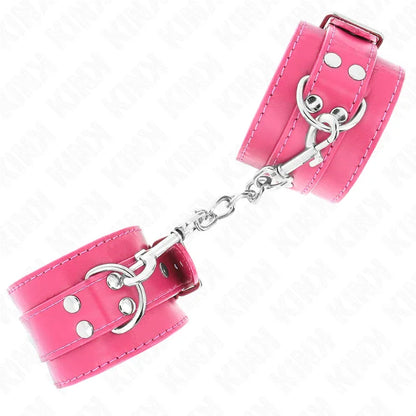 Kink – Appui Poignets Rose Framboise avec Doublure Rose Framboise Réglable 20 28 cm X 5,5 cm