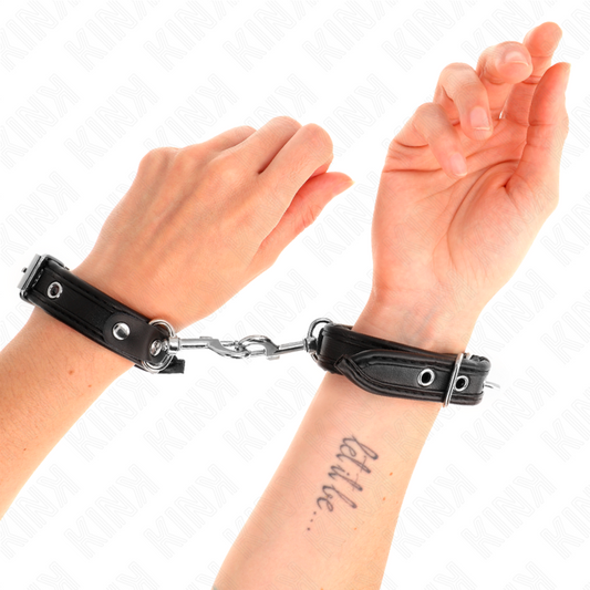 KINK - MINI PULSERAS NEGRAS CON Tachuelas Ajustables 16-22 CM X 2 CM
