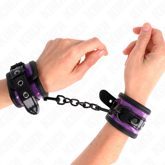 KINK - Muñequera de neopreno ajustable de color morado claro (21-28 cm x 5 cm)