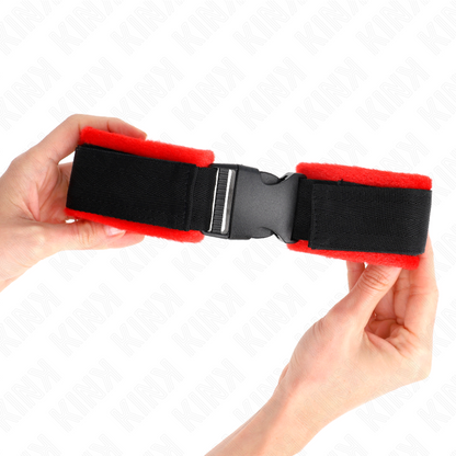 KINK - MUÑECA DE NYLON NEGRA CON GANCHO Y BUCLE, MODELO 1, AJUSTABLE, 25-35 CM X 6 CM