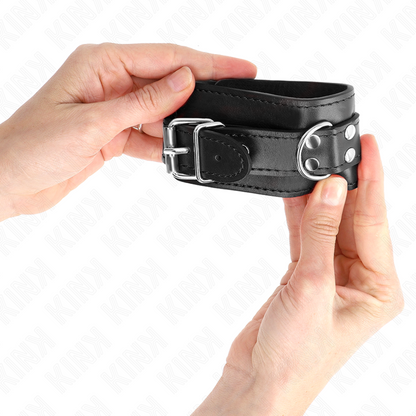 KINK - REPOSAMUÑECAS AJUSTABLE INDIVIDUAL NEGRO 20-23 CM X 5,5 CM