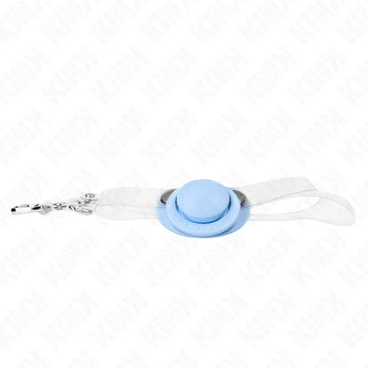 Kink – Gag en Forme de Sucette Bleu Clair 5,5 X 4 cm Ajustable 43 60 cm