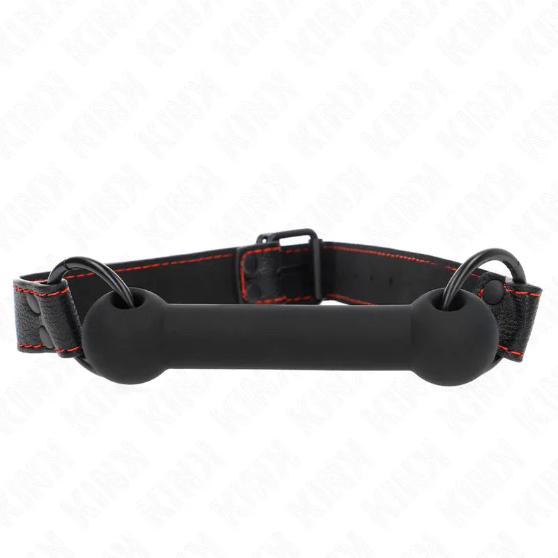 Kink – Bone Bag avec Sangle en Cuir Noir Ajustable 41 57 cm