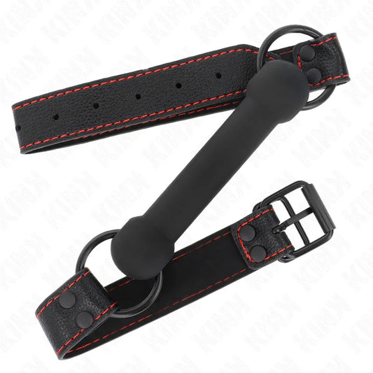 Kink – Bone Bag avec Sangle en Cuir Noir Ajustable 41 57 cm