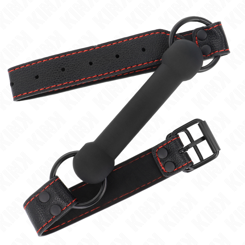 KINK - BOLSO DE HUESO CON CORREA AJUSTABLE DE CUERO NEGRO 41-57 CM